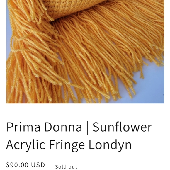 Hand-Made Knitted Fringe Bag - Picture 2 of 2